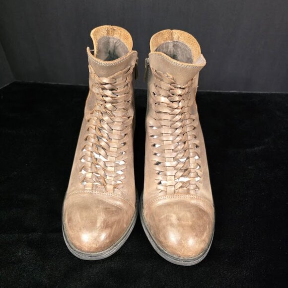 Antelope Gray Leather Boots sz 41 (US-10) - Picture 2 of 13